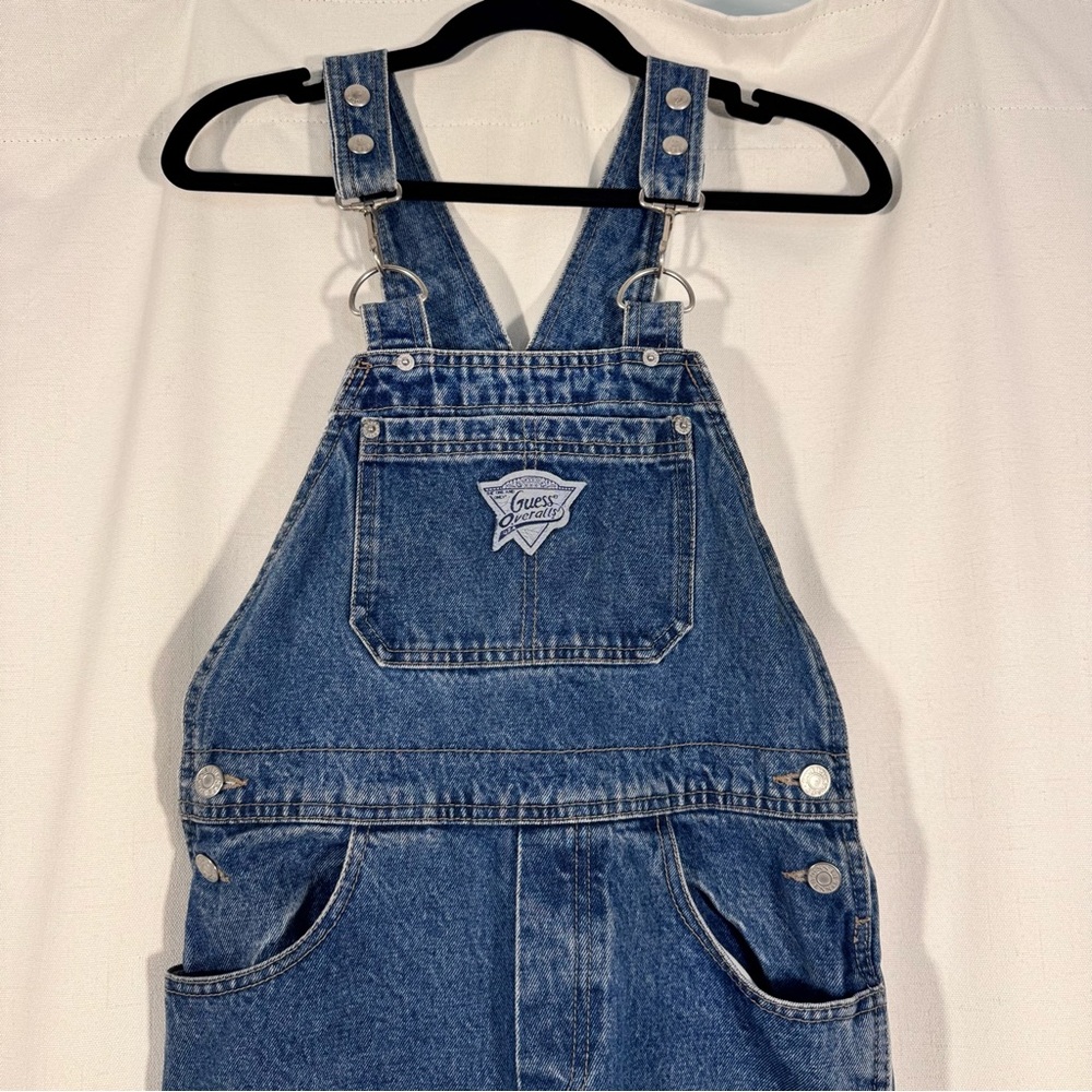 Vintage Guess Blue Denim Overalls - Picture 3 of 9
